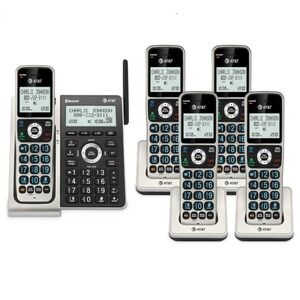 AT&T BL3107-5 Cordless Phone 5 Handsets Bluetooth Smart Call Open Box